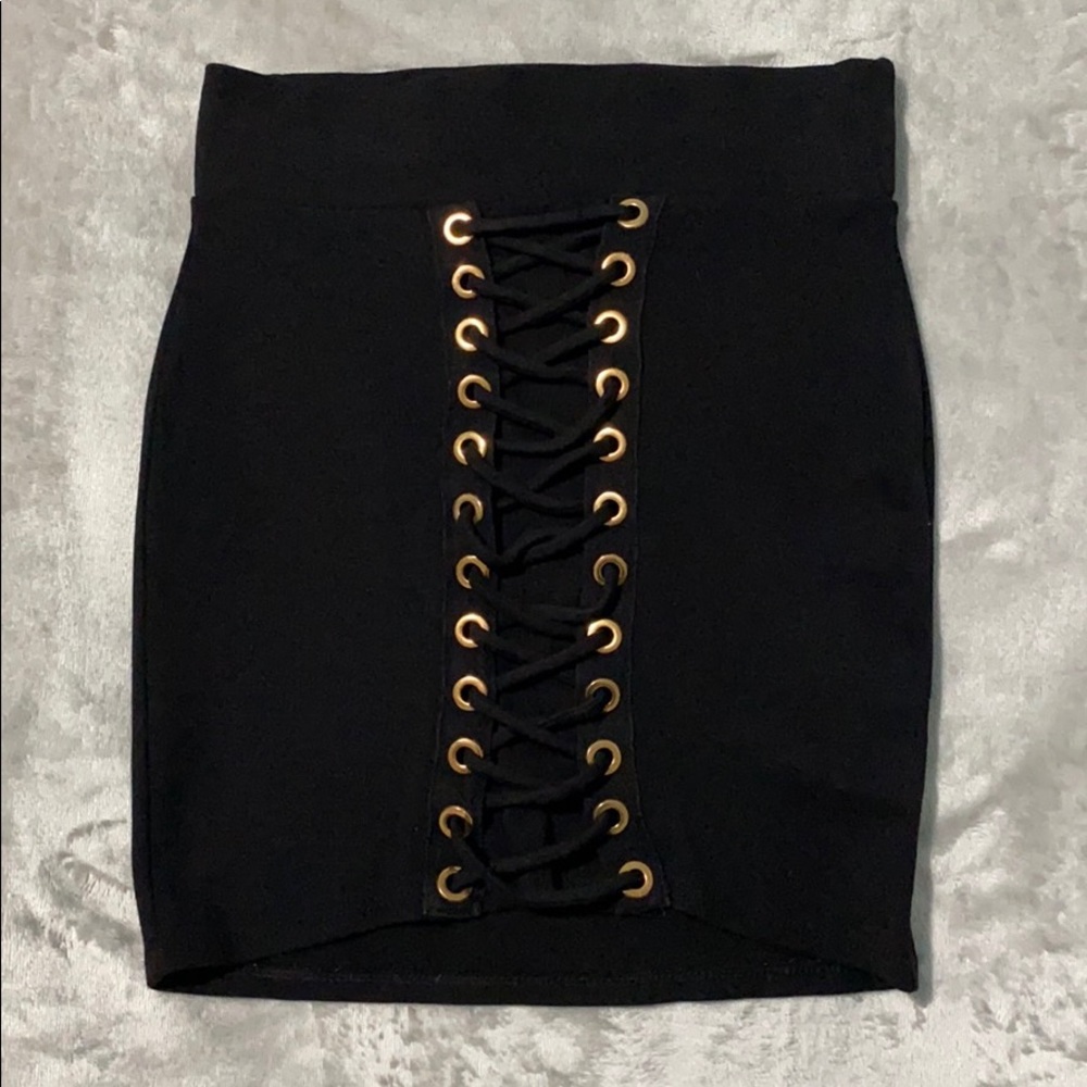 EUC Naked Wardrobe Lace Marks the X Skirt